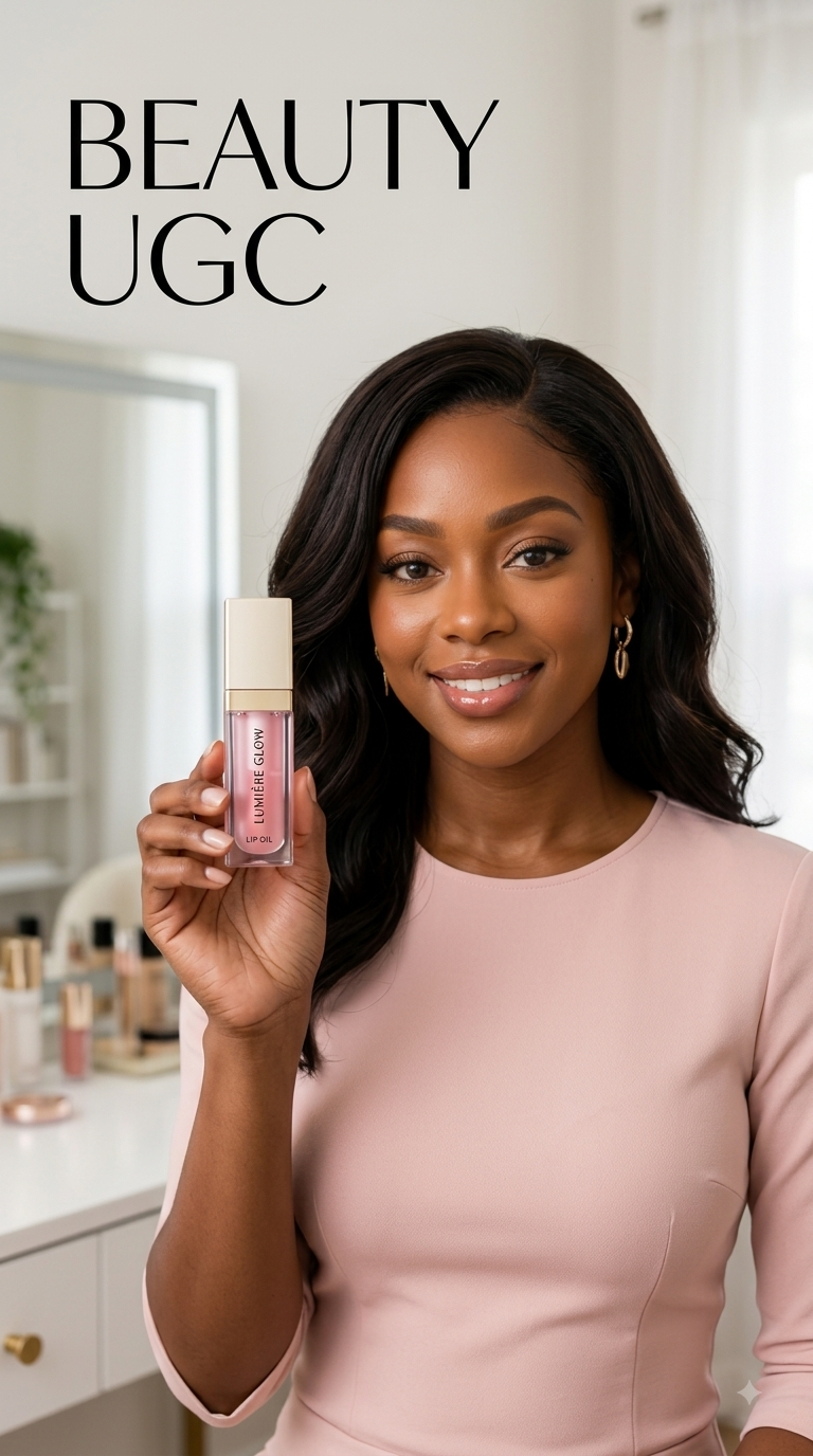 Beauty UGC concept — Lumière Glow Lip Oil, video thumbnail