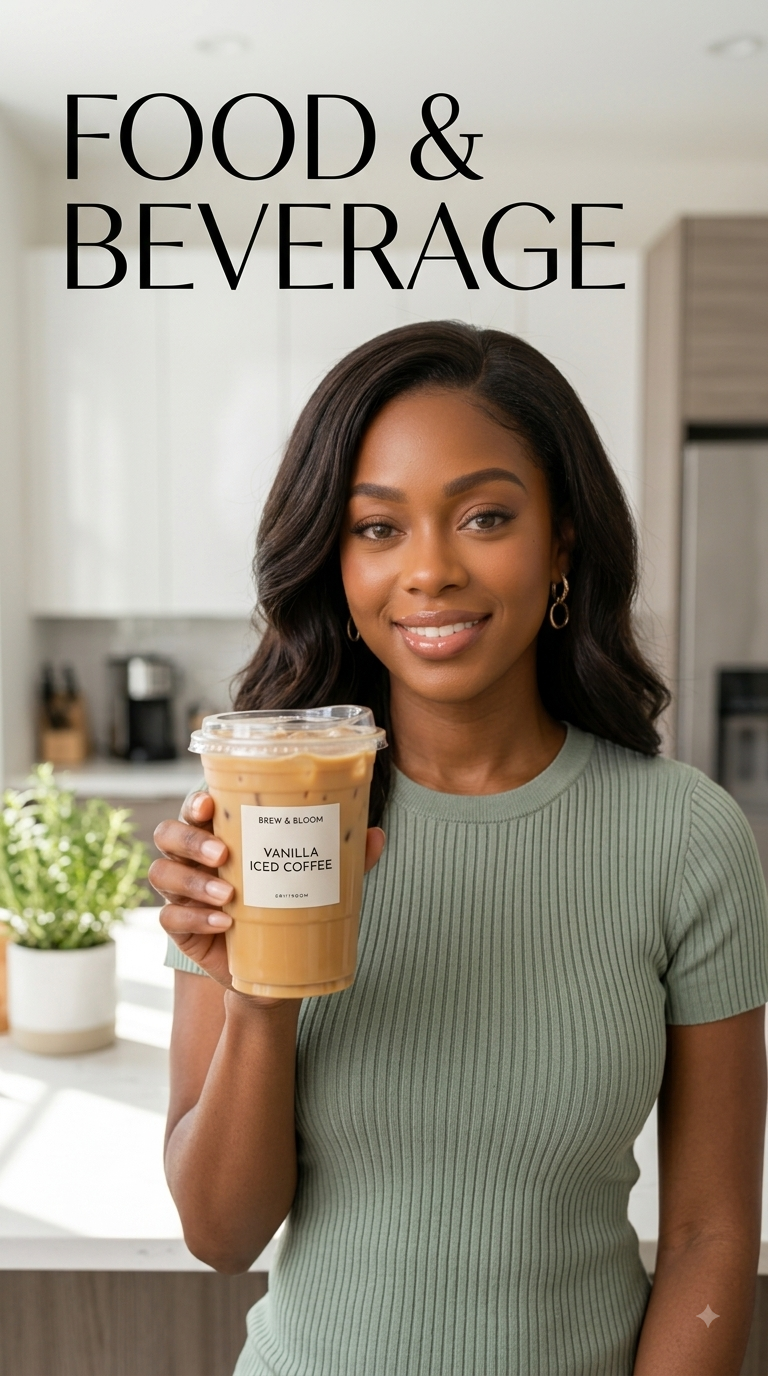 Food and Beverage UGC concept — Brew & Bloom Vanilla Iced Coffee, video thumbnail
