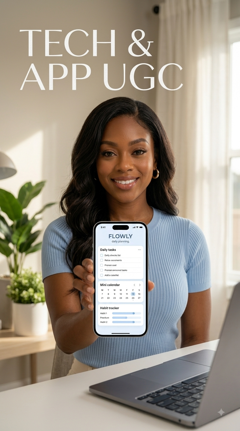 Tech UGC concept — Flowly Daily Planning App, video thumbnail
